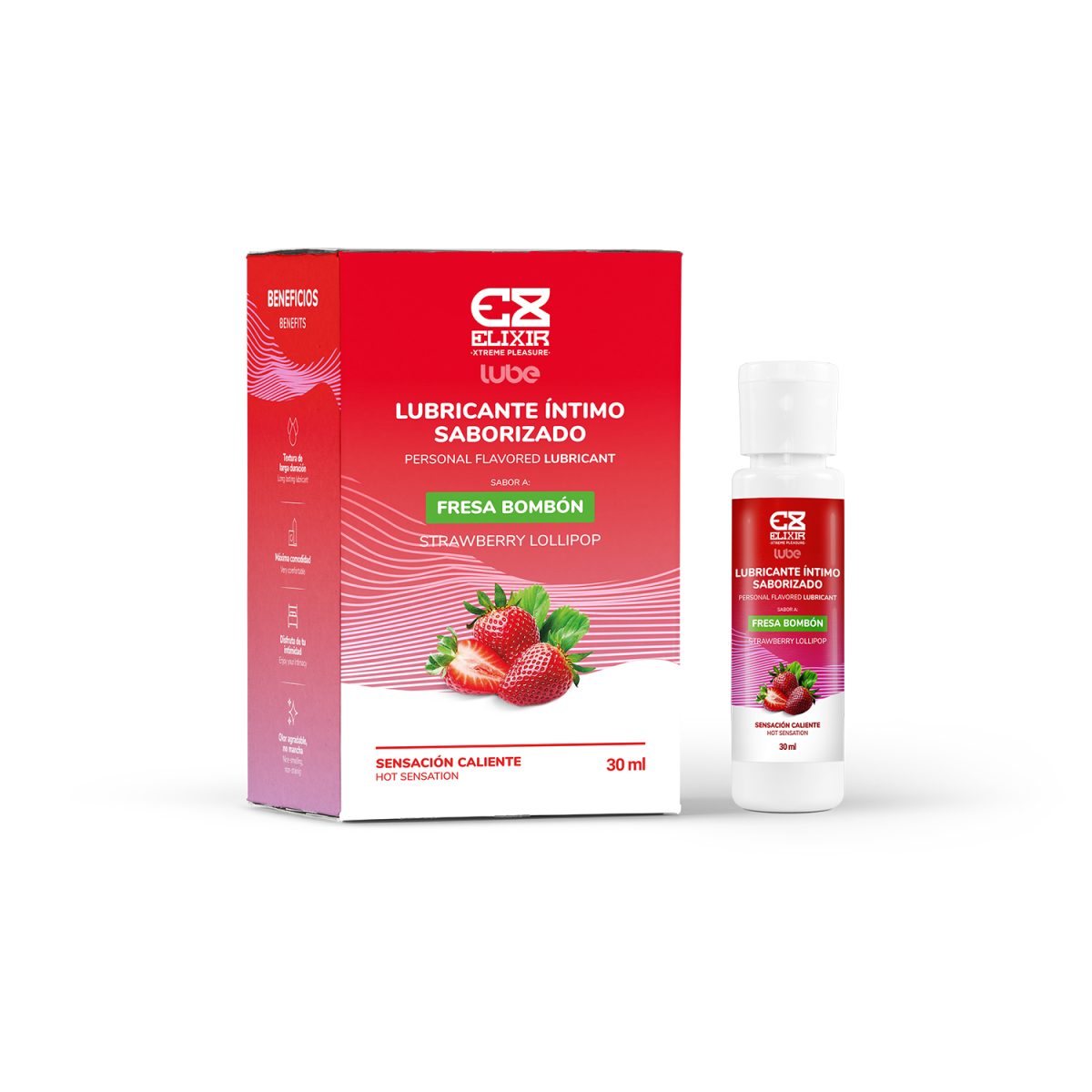 Lubricante Intimo Fresa 30ml Elixir