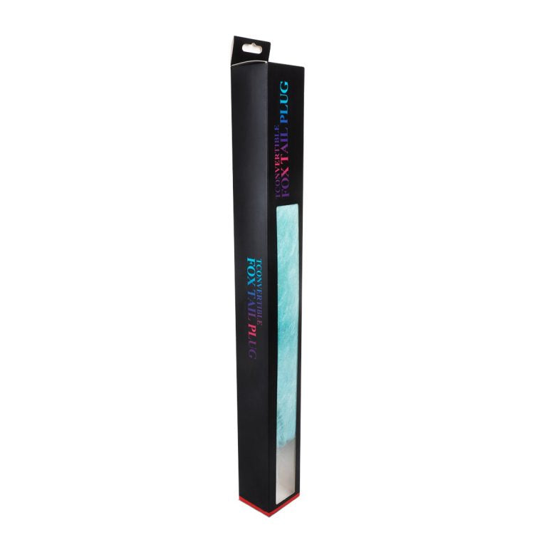 Plug anal con cola luminosa dexter azul